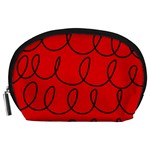 Red Background Wallpaper Accessory Pouch (Large) Front