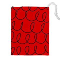 Red Background Wallpaper Drawstring Pouch (5xl) by Cemarart