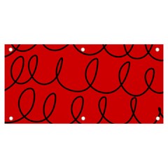 Red Background Wallpaper Banner And Sign 6  X 3  by Cemarart