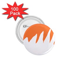 Orange Background Halloween 1 75  Buttons (100 Pack)  by Cemarart