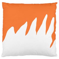 Orange Background Halloween Large Cushion Case (two Sides) by Cemarart