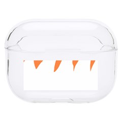 Orange Background Halloween Hard Pc Airpods Pro Case by Cemarart