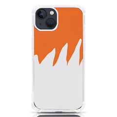 Orange Background Halloween Iphone 13 Tpu Uv Print Case by Cemarart