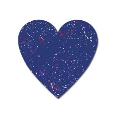 Texture Grunge Speckles Dots Heart Magnet by Cemarart