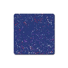 Texture Grunge Speckles Dots Square Magnet by Cemarart