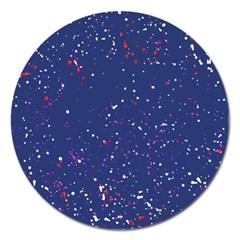 Texture Grunge Speckles Dots Magnet 5  (round) by Cemarart