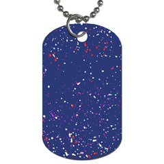 Texture Grunge Speckles Dots Dog Tag (one Side) by Cemarart