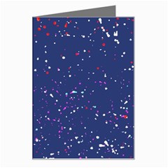 Texture Grunge Speckles Dots Greeting Card by Cemarart