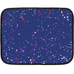 Texture Grunge Speckles Dots Two Sides Fleece Blanket (mini) by Cemarart