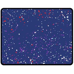 Texture Grunge Speckles Dots Fleece Blanket (medium) by Cemarart