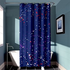 Texture Grunge Speckles Dots Shower Curtain 36  X 72  (stall)  by Cemarart