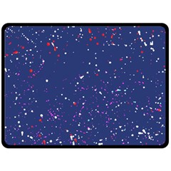 Texture Grunge Speckles Dots Two Sides Fleece Blanket (large) by Cemarart