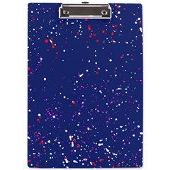 Texture Grunge Speckles Dots A4 Acrylic Clipboard by Cemarart