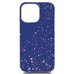 Texture Grunge Speckles Dots Iphone 14 Pro Max Black Uv Print Case by Cemarart