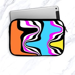 Liquid Warp Background Orange Blue Apple Ipad Mini Zipper Cases by Cemarart