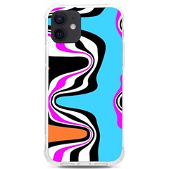 Liquid Warp Background Orange Blue Iphone 12/12 Pro Tpu Uv Print Case by Cemarart