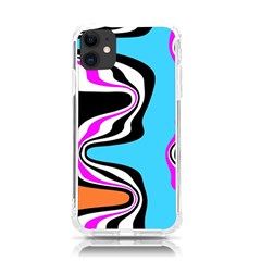 Liquid Warp Background Orange Blue Iphone 11 Tpu Uv Print Case by Cemarart