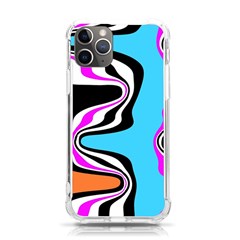 Liquid Warp Background Orange Blue Iphone 11 Pro 5 8 Inch Tpu Uv Print Case by Cemarart