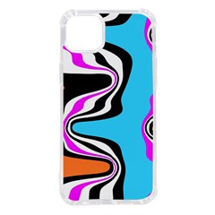 Liquid Warp Background Orange Blue Iphone 14 Plus Tpu Uv Print Case by Cemarart