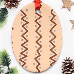 Print Pattern Minimal Tribal Ornament (oval) by Cemarart