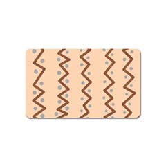 Print Pattern Minimal Tribal Magnet (name Card) by Cemarart