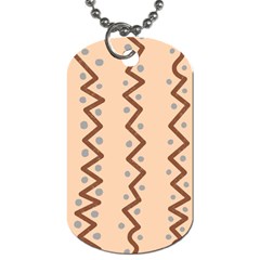 Print Pattern Minimal Tribal Dog Tag (one Side) by Cemarart