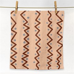 Print Pattern Minimal Tribal Face Towel by Cemarart