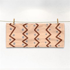 Print Pattern Minimal Tribal Hand Towel by Cemarart