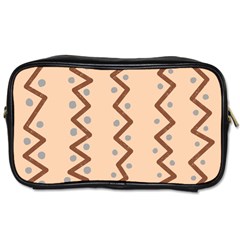 Print Pattern Minimal Tribal Toiletries Bag (one Side) by Cemarart