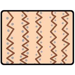 Print Pattern Minimal Tribal Fleece Blanket (large) by Cemarart