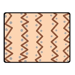 Print Pattern Minimal Tribal Fleece Blanket (small) by Cemarart