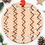 Print Pattern Minimal Tribal Ornament (Round Filigree) Front