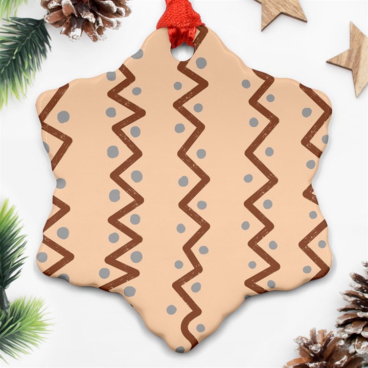 Print Pattern Minimal Tribal Ornament (Snowflake)