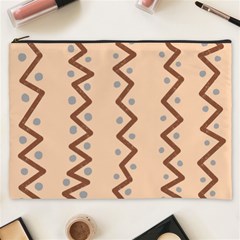 Print Pattern Minimal Tribal Cosmetic Bag (xxxl) by Cemarart