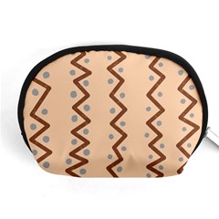 Print Pattern Minimal Tribal Accessory Pouch (medium) by Cemarart