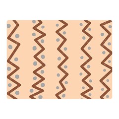 Print Pattern Minimal Tribal Two Sides Premium Plush Fleece Blanket (mini) by Cemarart