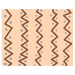 Print Pattern Minimal Tribal Two Sides Premium Plush Fleece Blanket (Medium) 60 x50  Blanket Front