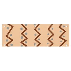 Print Pattern Minimal Tribal Banner And Sign 6  X 2  by Cemarart