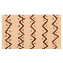 Print Pattern Minimal Tribal Banner And Sign 7  X 4  by Cemarart