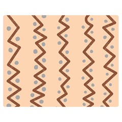 Print Pattern Minimal Tribal Premium Plush Fleece Blanket (medium) by Cemarart