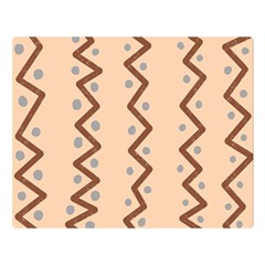 Print Pattern Minimal Tribal Premium Plush Fleece Blanket (large) by Cemarart