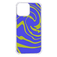 Blue Green Abstract Iphone 13 Pro Max Tpu Uv Print Case by Cemarart