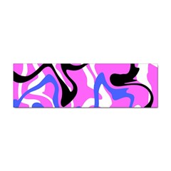 Swirl Pink White Blue Black Sticker Bumper (100 Pack) by Cemarart