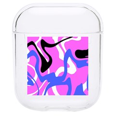 Swirl Pink White Blue Black Hard Pc Airpods 1/2 Case by Cemarart