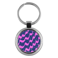 Texture Watercolour Liquify Key Chain (round) by Cemarart