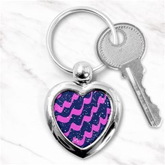 Texture Watercolour Liquify Key Chain (heart) by Cemarart