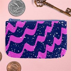 Texture Watercolour Liquify Large Coin Purse by Cemarart