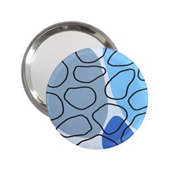 Boho Blue Deep Blue Artwork 2 25  Handbag Mirrors by Cemarart