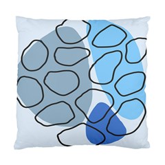 Boho Blue Deep Blue Artwork Standard Cushion Case (One Side)