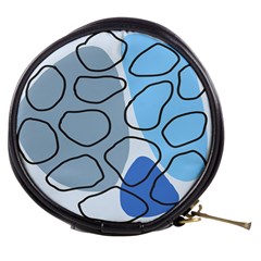 Boho Blue Deep Blue Artwork Mini Makeup Bag